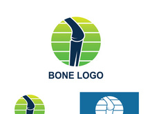 Bone logo design.logo for nursing, medical, orthopedic.