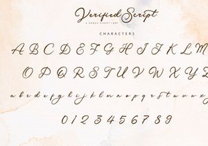 Verified Script - Rough Script Font