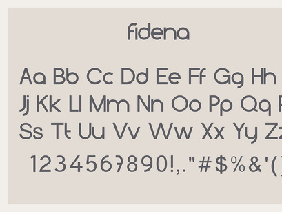Fidena Display Sans Serif