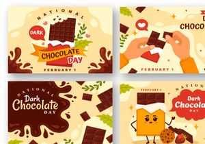 12 National Dark Chocolate Day Illustration