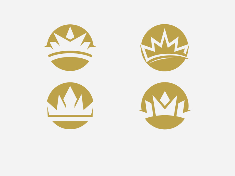 Crown Concept Logo Design Template