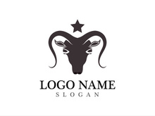 Goat logo template vector icon illustration design