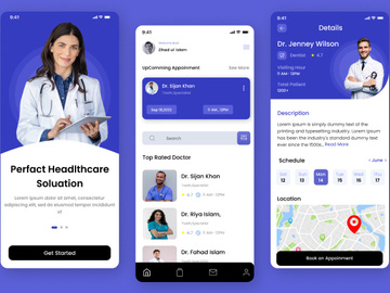 Online Doctor Consultation App UI Kit preview picture