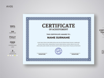 Certificate preview picture