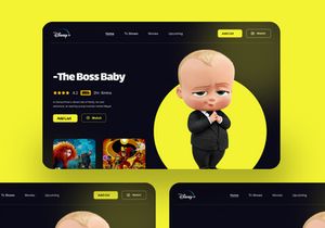 Avatar movie landing page concept