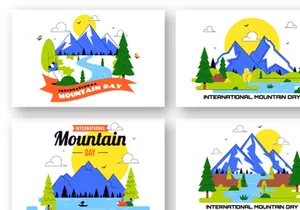 10 International Mountain Day Illustration