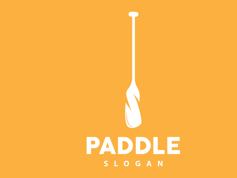 Paddle Logo, Boat Paddle Vector, Crossed Paddle Icon, Illustration Symbol Simple Design