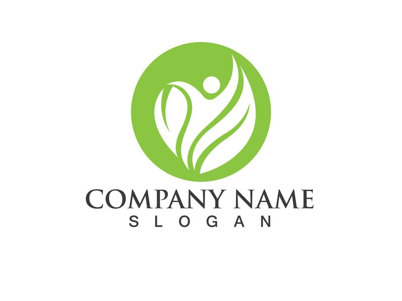 Health life people tree leaf green logo