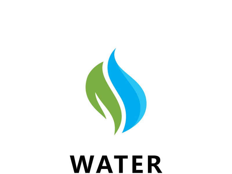 Blue Water Drop Logo Icon Vector Design