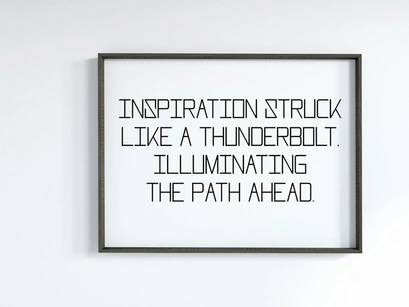 Thunderbolt - Minimalist Display Font