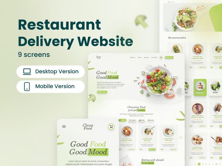 Restaurant Delivery website_UI Design