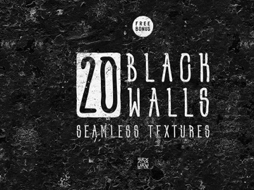 20 Black Wall Seamless Textures preview picture