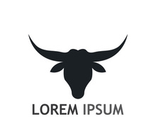 bull head horn logo