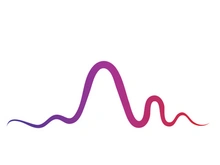 Sound waves vector illustration design template