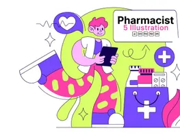 5 Pharmacist Vector Illustration preview picture
