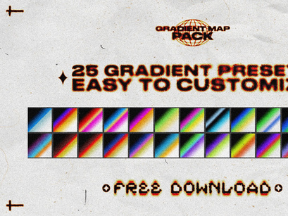 Gradient Map Pack || Free Photoshop .GRD File