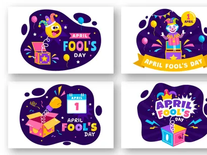 12 Happy April Fools Day Illustration