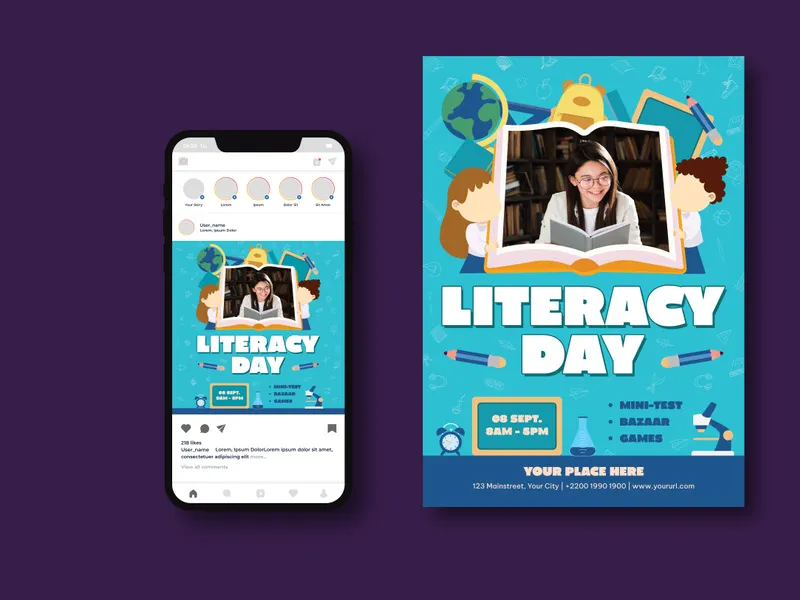 World Literacy Day Flyer