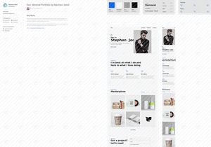 Des. Minimal Portfolio Website UI Kit