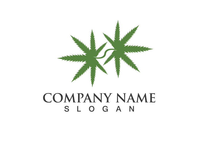 Canabis leaf vector illustration icon