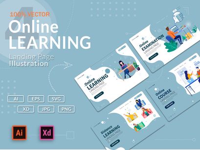 [Vol. 15] Online Learning - Landing Page Illustration