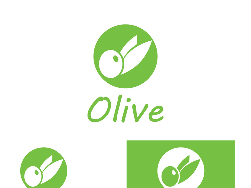 Olive fruit logo design.