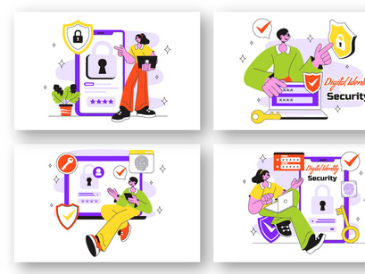 10 Digital Identity Security Illustration