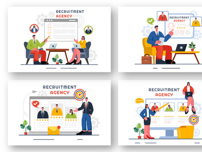 9 Recruitment Agency Illustration