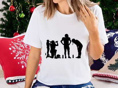 Silhouettes of football players resting and drinking from bottles on the field