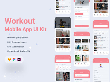 Fitness & Workout App UI Kit preview picture