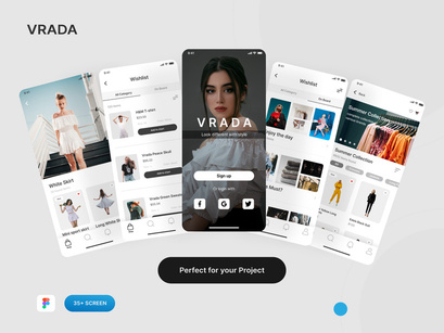 Vrada - Fashion Mobile UI Kit
