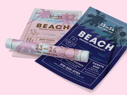 Beach Poster Template