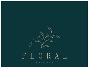 Elegant floral and leaf frame. Delicate botanical vector illustration for labels, spas, corporate identity, and wedding invitations preview picture