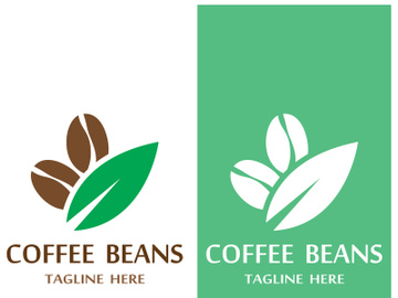 Coffee bean logo for cafe, business, label. preview picture