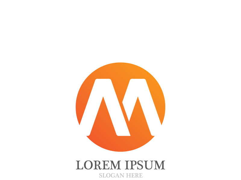 M Letter Logo Template vector illustration design