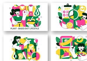 10 Plant Based Diet Lifestyle Illustration