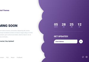 Dart Coming Soon – PSD Template