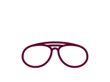 Glasses symbol vector icon