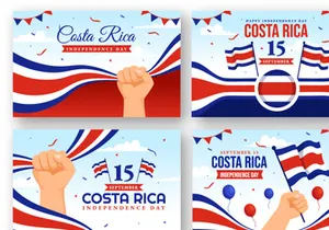 16 Happy Independence Day of Costa Rica Illustration