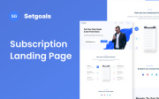 Setgoals - Subscription Landing Page