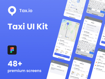 Tax.io - Taxi ui kit preview picture