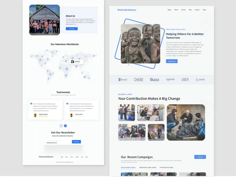 Donation Web Design