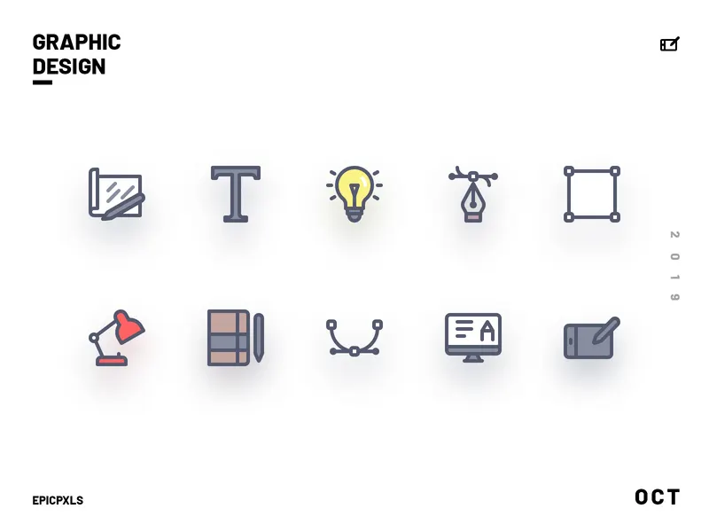 Graphic Design Icons preview picture
