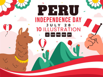 10 Peru Independence Day Illustration preview picture