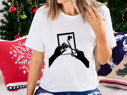 Crafting Shamrocks with Scissors