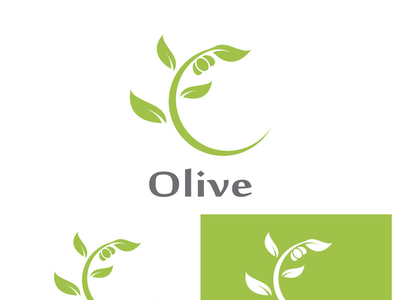 Olive fruit logo design.