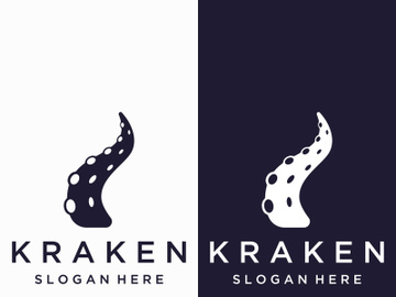 Octopus logo design with vector illustration editing. preview picture