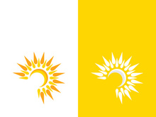 Sun vector illustration icon logo template design