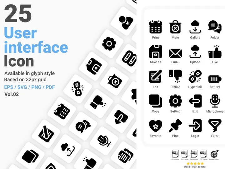User Interface Icon Pack Vol.02 preview picture