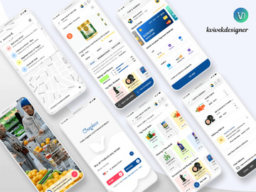 Online Grocery Shop Mobile App UI Kit preview picture